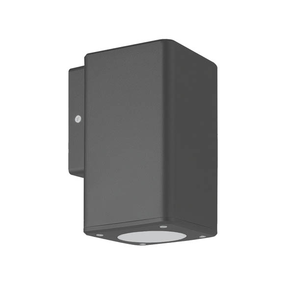 VITO ФАСАДЕН АПЛИК ADRIA SQ1 GU10 76X148X99MM IP54 PLASTIC ЦВЯТ АНТРАЦИТ 3230590