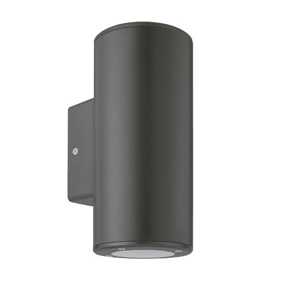 VITO ФАСАДЕН АПЛИК ADRIA R2 GU10 ДВУПОСОЧНO ОСВЕТЯВАНЕ Φ76X186X99MM IP54 ПЛАСТМАСА ЦВЯТ АНТРАЦИТ 3230620