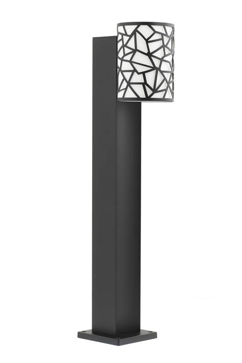 VITO LED ГРАДНИСКО ОСВЕТИТЕЛНО ТЯЛО BILBAO-B50 8W 300LM 4000K (НЕУТРАЛНА СВЕТЛИНА) IP44 Φ89X145X500MM ЧЕРЕН ЦВЯТ & БЯЛ ЦВЯТ 3241450