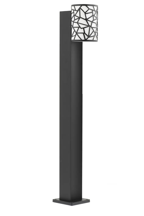 VITO LED ГРАДНИСКО ОСВЕТИТЕЛНО ТЯЛО BILBAO-B80 8W 300LM 4000K (НЕУТРАЛНА СВЕТЛИНА) IP44 Φ89X145X800MM ЧЕРЕН ЦВЯТ & БЯЛ ЦВЯТ 3241460