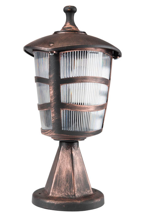 VITO ГРАДИНСКИ ФЕНЕР BARI-34 E27 ЧЕРЕН ЦВЯТ IP44 ПЛАСТМАСОВ Φ180X340MM АНТИЧЕН ВИД 3242000