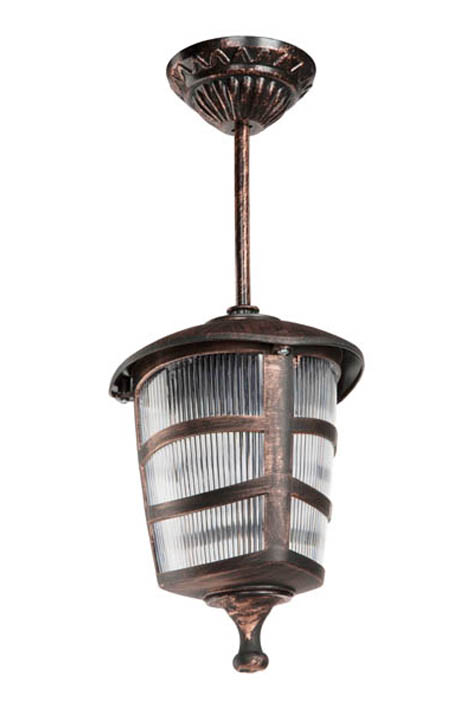 VITO ГРАДИНСКИ ВИСЯЩ ФЕНЕР BARI-H E27 ЧЕРЕН ЦВЯТ IP44 ПЛАСТМАСОВ 180X160MM АНТИЧЕН ВИД 3242020