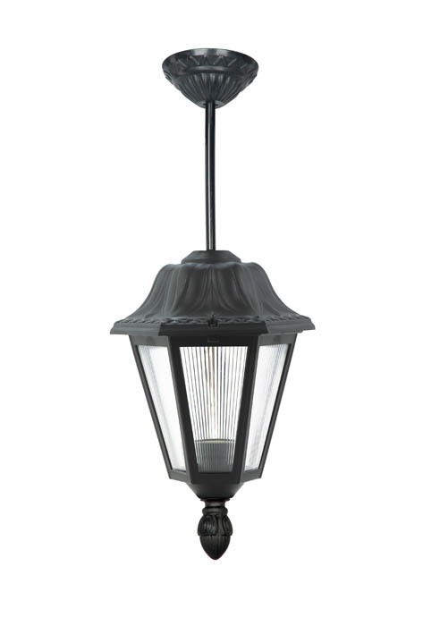 VITO ГРАДИНСКИ ВИСЯЩ ФЕНЕР VERONA-H E27 ЧЕРЕН ЦВЯТ IP44 ПЛАСТМАСОВ 240X240X500MM ЧЕРЕН ЦВЯТ 3242080