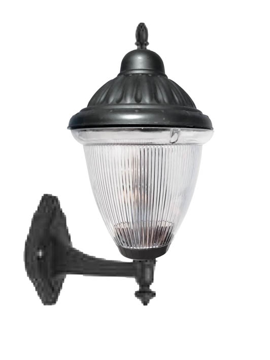 VITO ФАСАДЕН ФЕНЕР LIVORNO-W E27 ЧЕРЕН ЦВЯТ IP44 ПЛАСТМАСОВ 270X400MM ЧЕРЕН ЦВЯТ 3242230