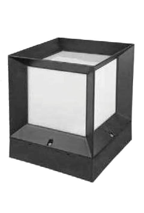 VITO ГРАДИНСКИ ОСВЕТИТЕЛ КУБ CUBO E27 IP44 ПЛАСТМАСОВ 225X225X280MM ЧЕРЕН ЦВЯТ 3242260