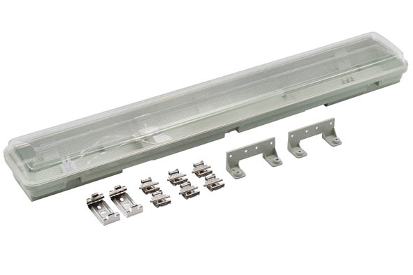 VITO ОСВЕТИТЕЛНО ТЯЛОAETHER ЗА 2 X LED ТРЪБИ T8 G13 1200MM ЕДНОСТРАННО ЗАХРАНВАНЕ, ПОЛИКАРБОНАТ 1260X107X61MM 3310620