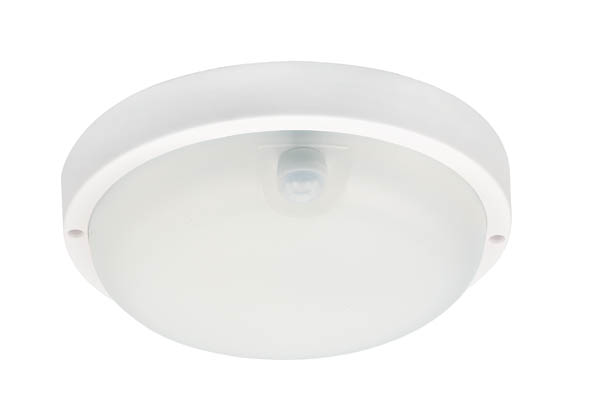 VITO LED ВЪНШЕН ТЕХНИЧЕСКИ ОСВЕТИТЕЛ С PIR СЕНЗОР LUZ-BRP 18W 1224LM 4000K (НЕУТРАЛНА СВЕТЛИНА) IP65 Φ200X55MM БЯЛ ЦВЯТ 3400880