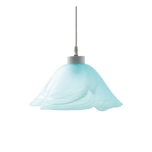 ACA LIGHTING UNDER ABOUT GLASS NO379 Φ35 W.ALABASTER BLUE SATIN MELROSE ACA-3794