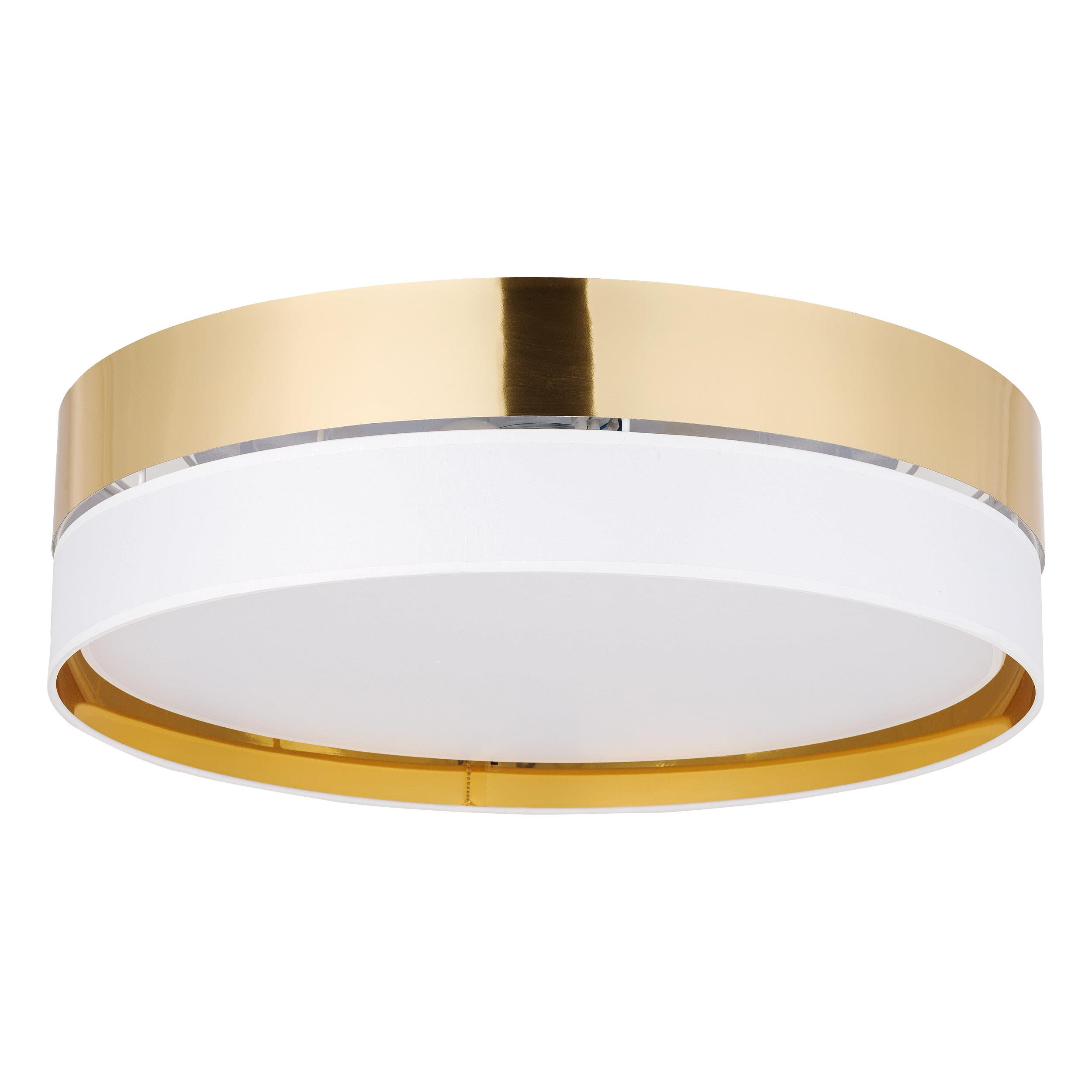 TK LIGHTING HILTON WHITE/GOLD LAMPA SUFITOWA 4 PŁ 600
