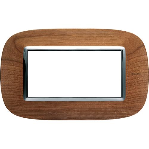 BTICINO - HB4804LCA Рамка 4М Череша Елипсовидна Дърво