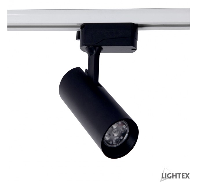 LIGHTEX ПРОЖЕКТОР КОРПУС ЗА 2PINS ШИНА GU10 ЧЕРЕН LIGHTEX