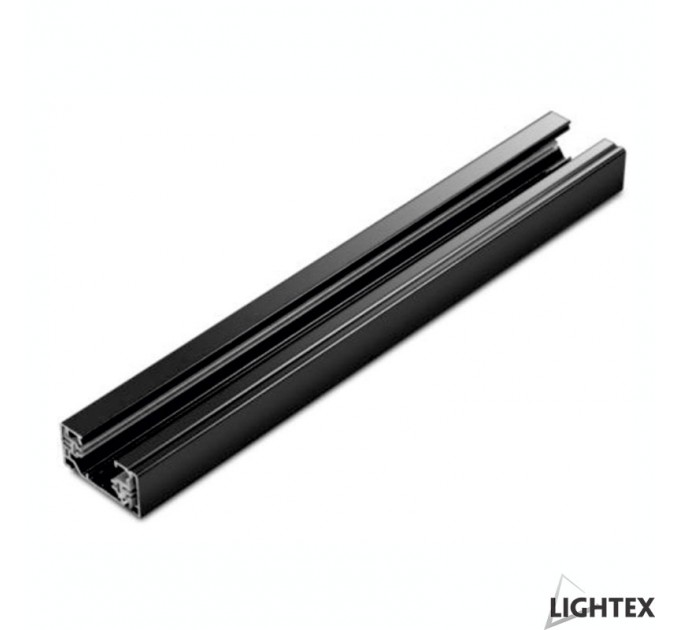 LIGHTEX МОНОФАЗНА ШИНА СЪС ЗАХРАНВАНЕ ЗА РЕЛСОВ МОНТАЖ ЧЕРНА 2М. 41.4Х18 LIGHTEX