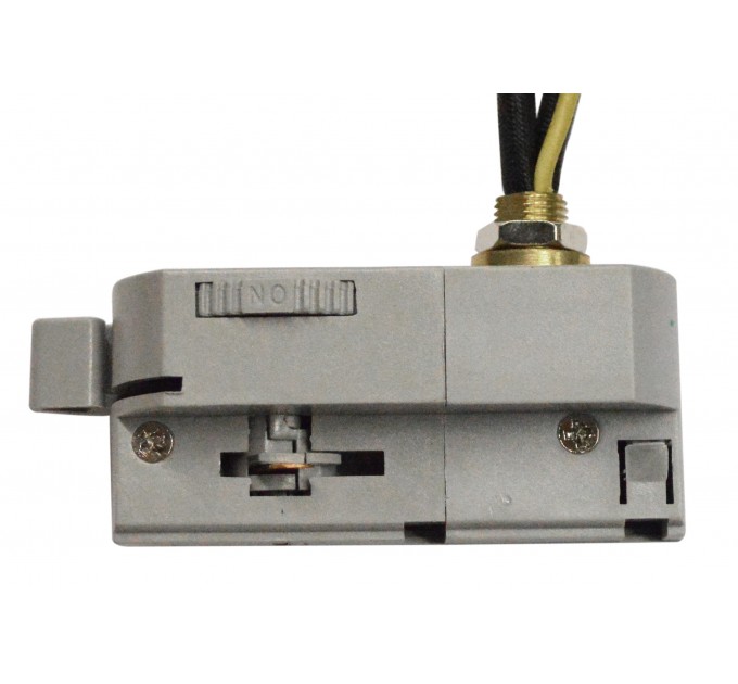 LIGHTEX ADAPTOR ЗА ПРОЖЕКТОР 4PINS КЪМ МОНОФАЗНА ШИНА 3PINS - СРЕБРИСТ