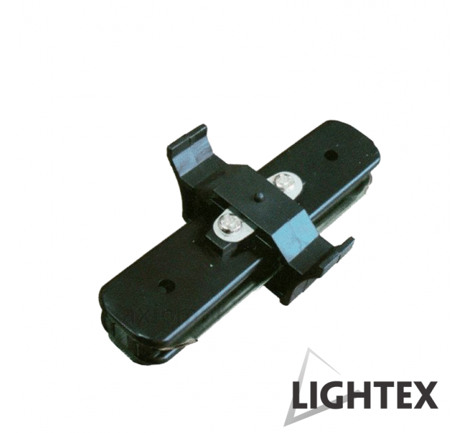 LIGHTEX I CONNECT ПРАВ СЪЕДИНИТЕЛ ЧЕРЕН ЗА МОНОФАЗНА ШИНА 2РINS LIGHTEX