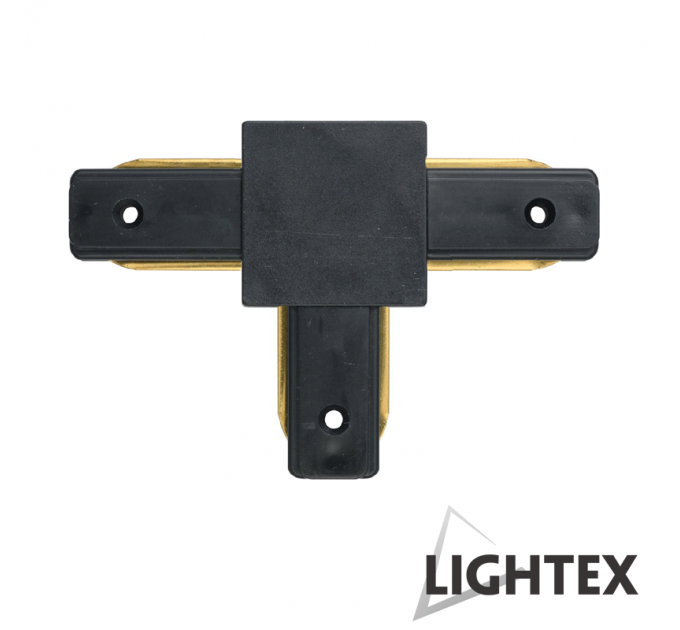 LIGHTEX T CONNECT СЪЕДИНИТЕЛ ЧЕРЕН ЗА МОНОФАЗНА ШИНА 2РINS LIGHTEX