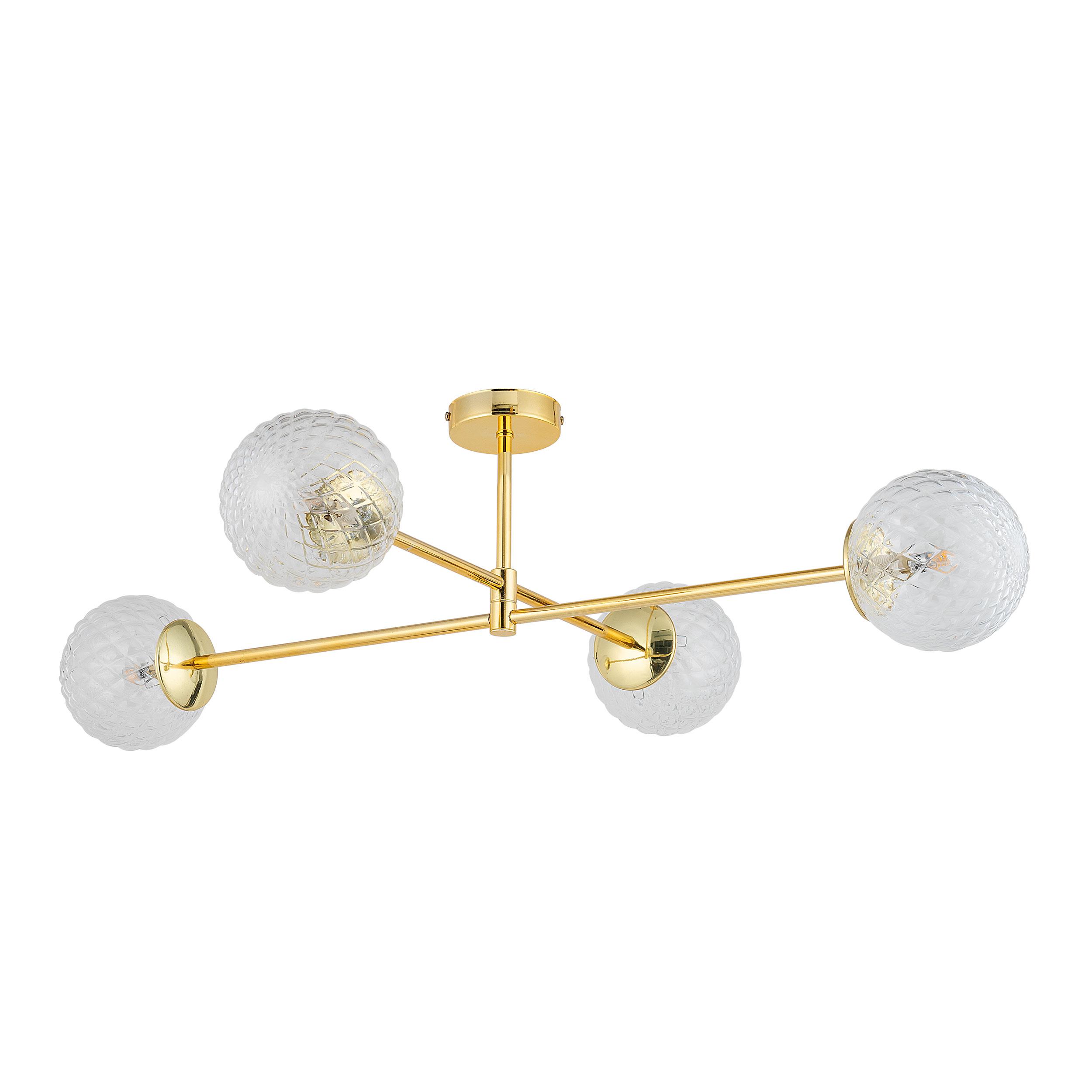 TK LIGHTING CADIX GOLD LAMPA SUFITOWA 4 PŁ