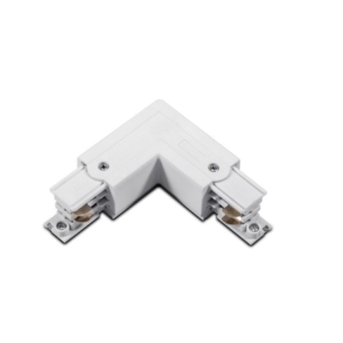 ACA LIGHTING 4WLWL WHITE 90 DEGREE CORNER CONNECTOR LEFT WHITE