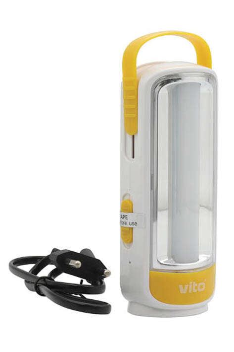 VITO ПРЕЗАРЕЖДАЕМ ФЕНЕР LAMPAS-3 6W+0,5W 500LM 6000K (СТУДЕНА СВЕТЛИНА) В БЯЛО И ЖЪЛТО 5000370