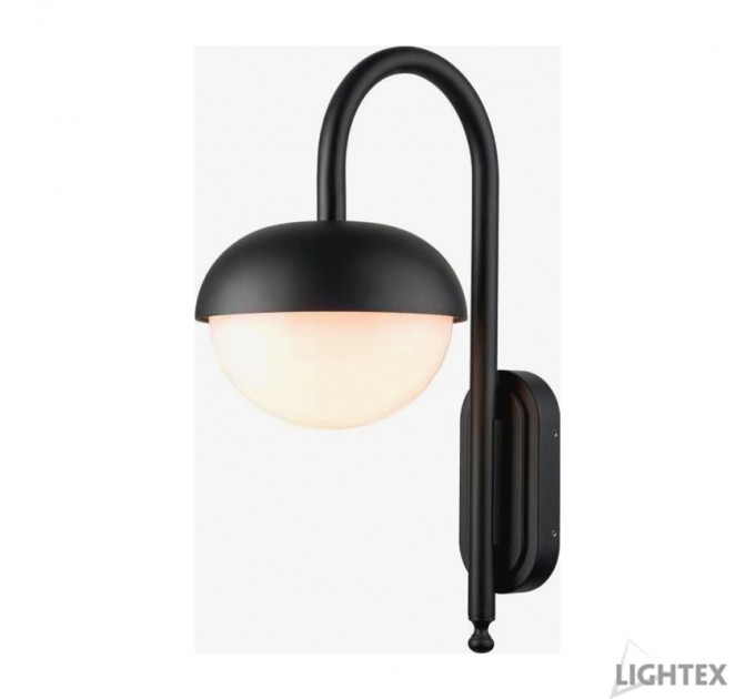 LIGHTEX ГРАДИНСКО ТЯЛО DUBLIN СТЕННО 1XЕ27 IP54 МАТ.ЧЕРНО 323X200X411MM LIGHTEX