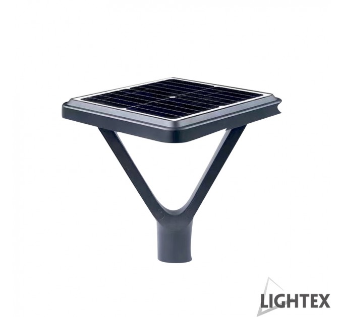 LIGHTEX LED СОЛАРЕН ГРАДИНСКИ ОСВЕТИТЕЛ LEONARDO 20W 5000K IP65 400X420XФ60MM LIGHTEX
