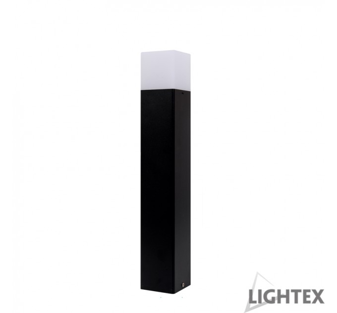 LIGHTEX ГРАДИНСКО ТЯЛО COIN H500 1XE27 IP44 ЧЕРНО LIGHTEX