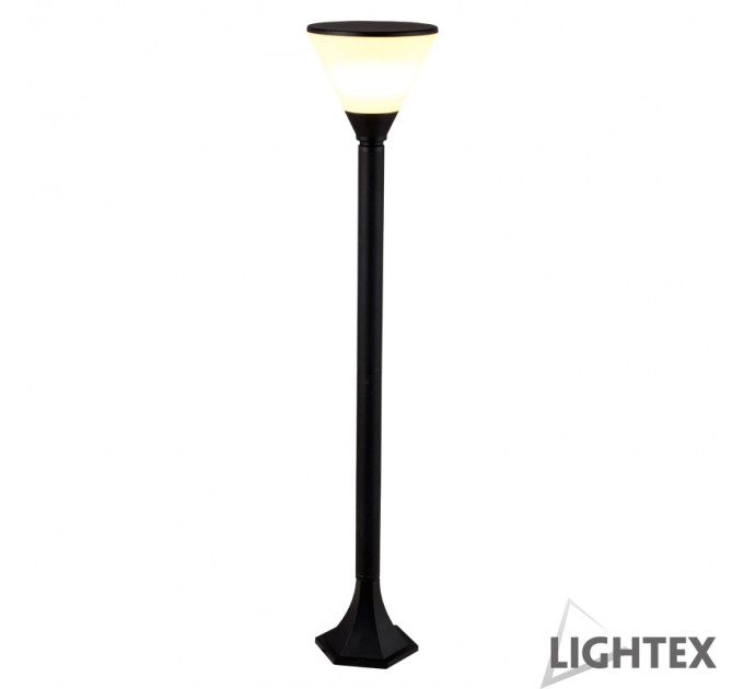 LIGHTEX ГРАДИНСКО ТЯЛО BARCELO H1000 1XE27 IP44 ЧЕРНО LIGHTEX