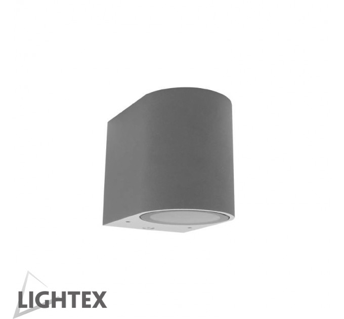 LIGHTEX ФАСАДЕН ОСВЕТИТЕЛ TUBO 1XGU10 IP54 МАТ.СРЕБРО LIGHTEX