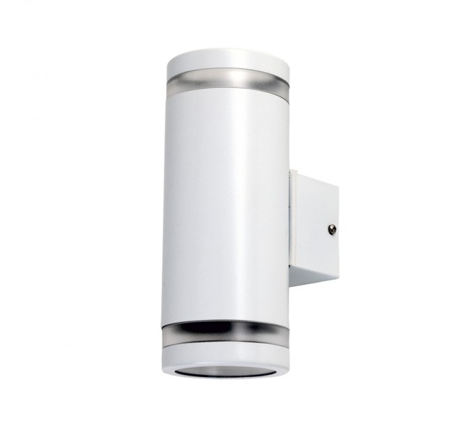 LIGHTEX ФАСАДЕН ОСВЕТИТЕЛ BALDO 2XGU10 IP54 Ф76Х190Х111 БЯЛ LIGHTEX