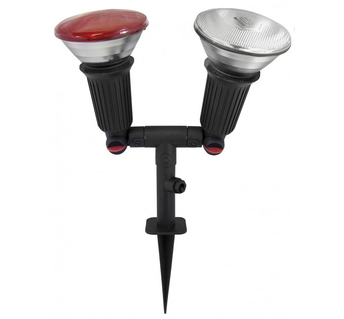 LIGHTEX ГРАДИНСКО ОСВЕТИТЕЛНО ТЯЛО С КОЛЧЕ 2XPAR38 IP44 RL/GT121 Е27 REAL