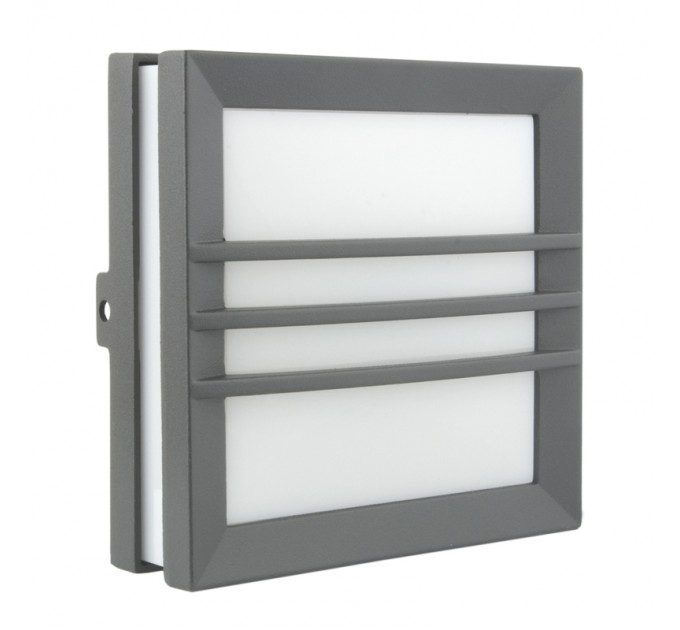 LIGHTEX ПЛАФОН TALI 6 LED 3W 4100K IP54 КВАДРАТ ГРАФИТ