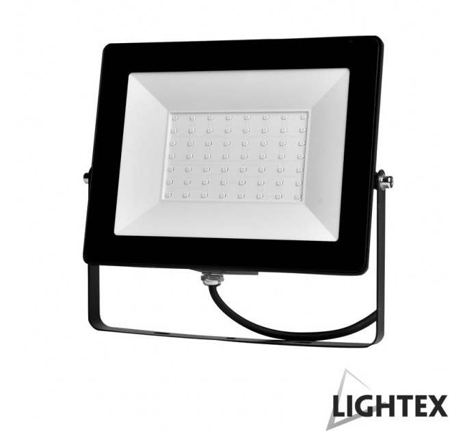 LIGHTEX LED ПРОЖЕКТОР ЧЕРЕН VINI 220V 100W IP65 CW 6500K 7500LM LIGHTEX