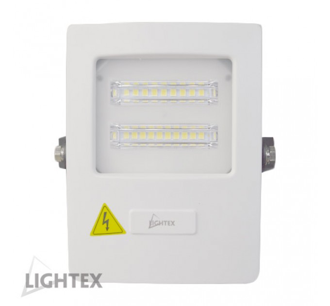 LIGHTEX LED ПРОЖЕКТОР БЯЛ ALASKA 220V 10W IP65 CW 4000K 950LM LIGHTEX