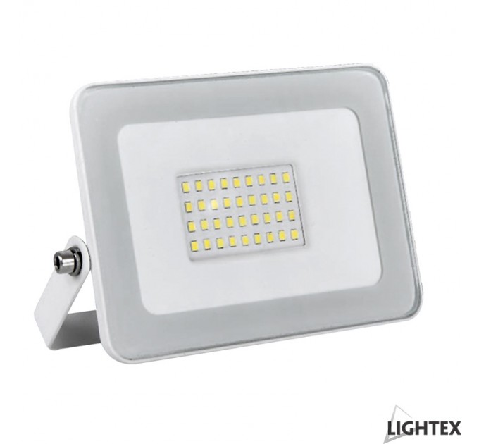 LIGHTEX LED ПРОЖЕКТОР SLIM ЧЕРЕН/БЯЛ 50W RGB 3750LM С ДИСТАНЦИОННО УПРАВЛЕНИЕ IP65 LIGHTEX