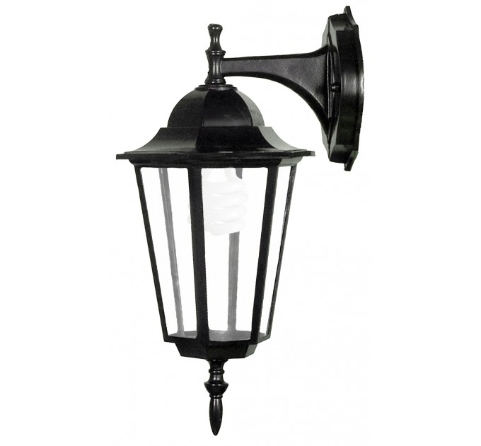 LIGHTEX ГРАДИНСКИ ФЕНЕР TINO DN/ BLACK ЧЕРЕН 1XE27 MAX10W IP44 LIGHTEX