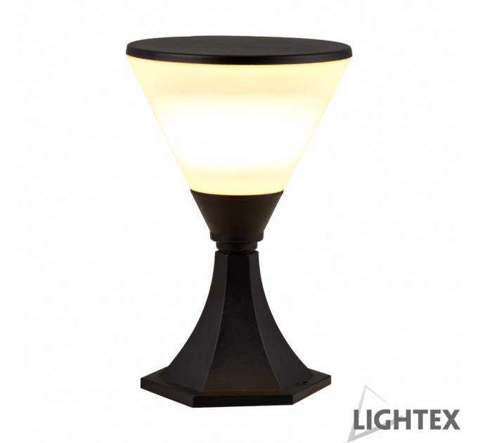LIGHTEX ГРАДИНСКИ ФЕНЕР BARCELO 1XE27 IP44 ЧЕРЕН LIGHTEX