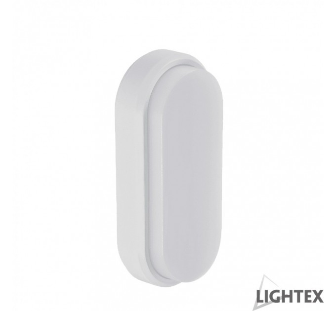 LIGHTEX LED ПЛАФОН OVAL 15W 220V 6000K 1200LM IP65 БЯЛ LIGHTEX