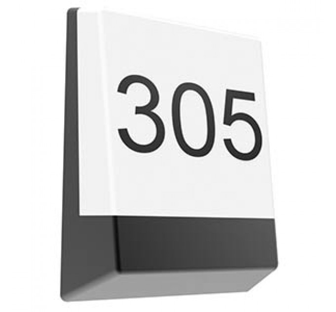 LIGHTEX LED АПЛИК HOUSE 13W 220V 4000К ГРАФИТ IP65 LIGHTEX