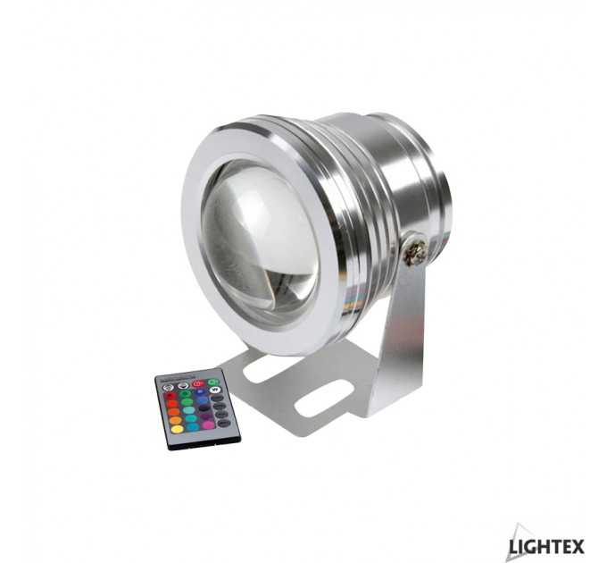 LIGHTEX LED ПРОЖЕКТОР 10W RGB 450/800/300LM 12V 60D IP65 АЛУМИНИЙ LIGHTEX