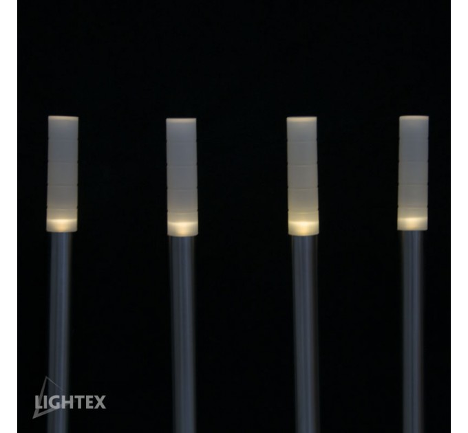 LIGHTEX LED СОЛАРНА ЛАМПА 0.2W IP44 4000K 10LM H400MM БАТЕРИЯ 600MAH 4БР. КОМПЛЕКТ LIGHTEX