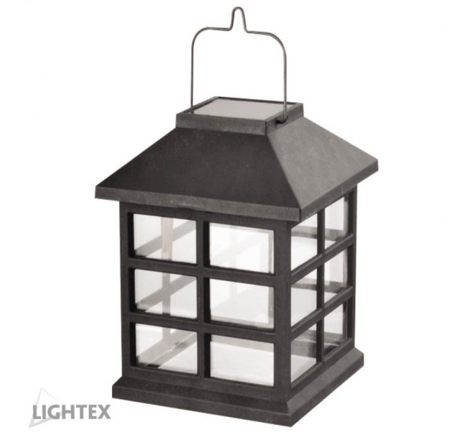 LIGHTEX LED СОЛАРЕН ФЕНЕР HUT 1 0.06W БЯЛА СВЕТЛИНА 1.2LM IP44 БАТЕРИЯ АА NI-MH1.2V 100MAH LIGHTEX