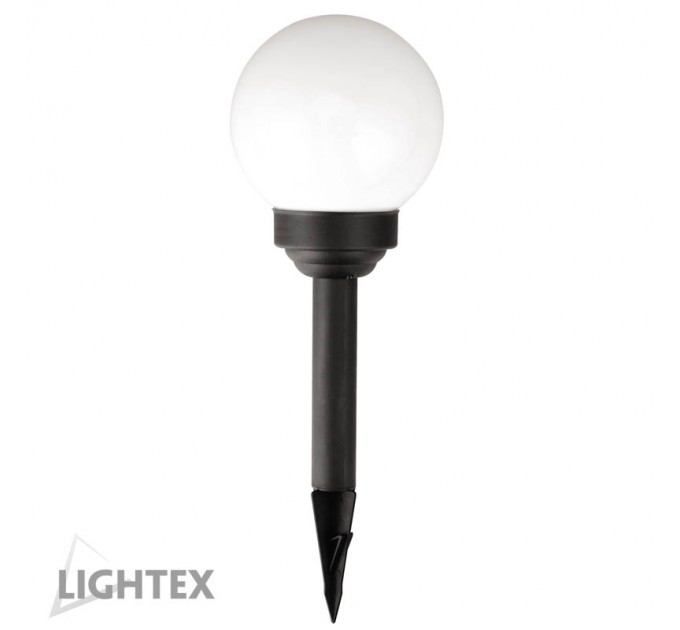 LIGHTEX LED СОЛАРНА СФЕРА ЗА ЗЕМЯ Ф150 OPAL 0.1W RGB 2LM IP44 БАТЕРИЯ ААА NI-MH 1.2V 600MA LIGHTEX