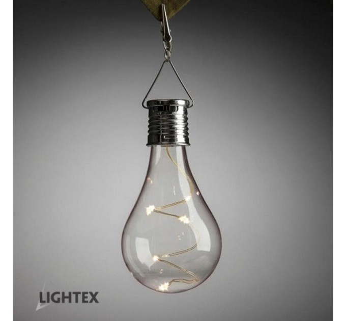 LIGHTEX LED СОЛАРНА ЛАМПА BULB 0.06W 6000K 1.2LM IP44 БАТЕРИЯ BUTTON CELL 40MAH LIGHTEX
