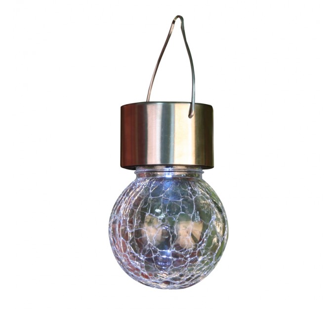 LIGHTEX LED СОЛАРНА ЛАМПА FROZEN 0.06W 7500K IP44 БАТЕРИЯ BUTTON CELL 40MAH LIGHTEX