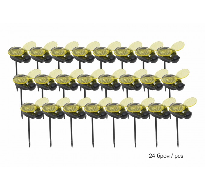 LIGHTEX LED СОЛАРНА ЛАМПА MAYA 0.06W 7500K IP44 БАТЕРИЯ BUTTON CELL 40MAH 24 БРОЯ В К-КТ LIGHTEX