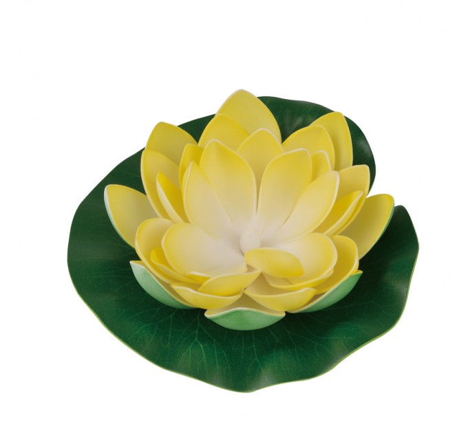 LIGHTEX LED СОЛАРНА ЛАМПА LOTUS 0.06W 3000K IP44 БАТЕРИЯ AAA NI-MH 200MAH ЖЪЛТА LIGHTEX