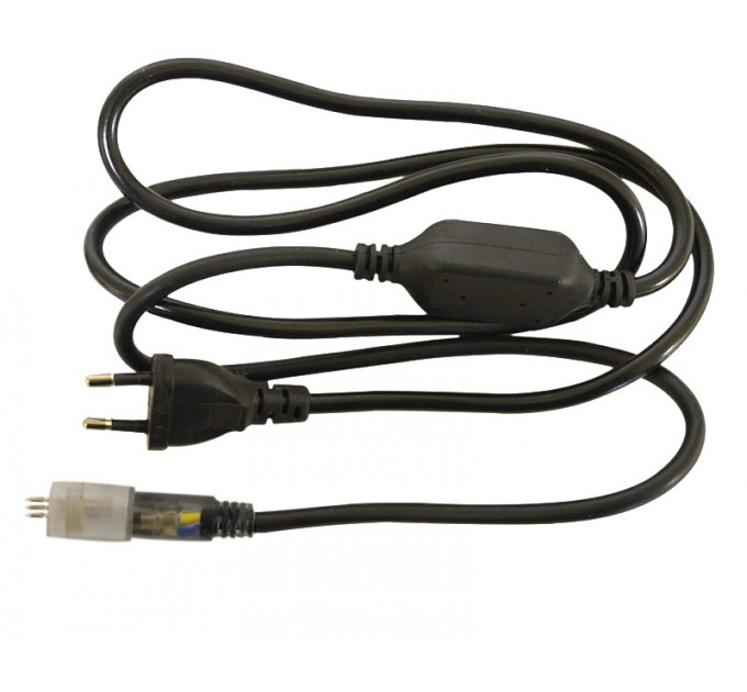 LIGHTEX ЗАХРАНВАЩ КАБЕЛ ЗА ВЪНШЕН ДИОДЕН КАБЕЛ ТРИЖИЧЕН КРЪГЪЛ 220-240V 50-60HZ REAL