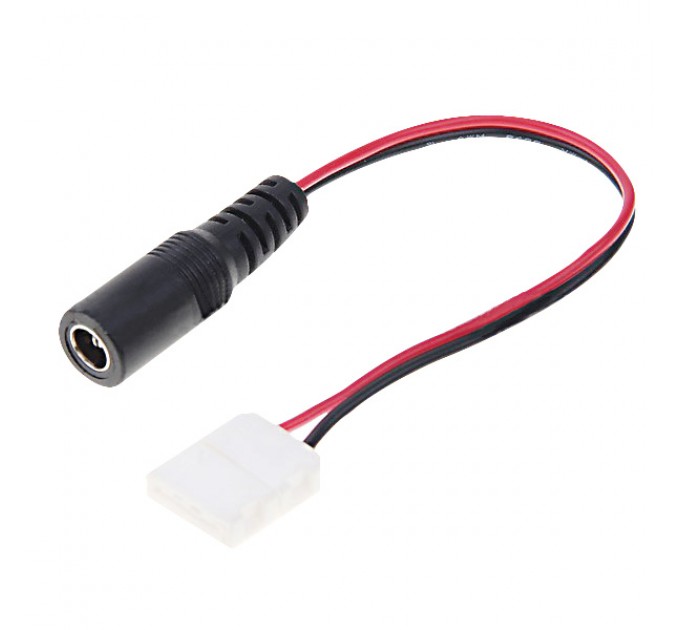 LIGHTEX ЗАХРАНВАЩ КОНЕКТОР С БУКСА ЗА LED ЛЕНТА SMD3528 8MM LIGHTEX