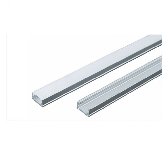 LIGHTEX АЛУМИНИЕВ ПРОФИЛ ЗА LED ЛЕНТА 13.2ММ X7MM-2 М. С МАТИРАН РАЗСЕЙВАТЕЛ,КАПАЧКИ И ДЪРЖАЧИ LIGHTEX