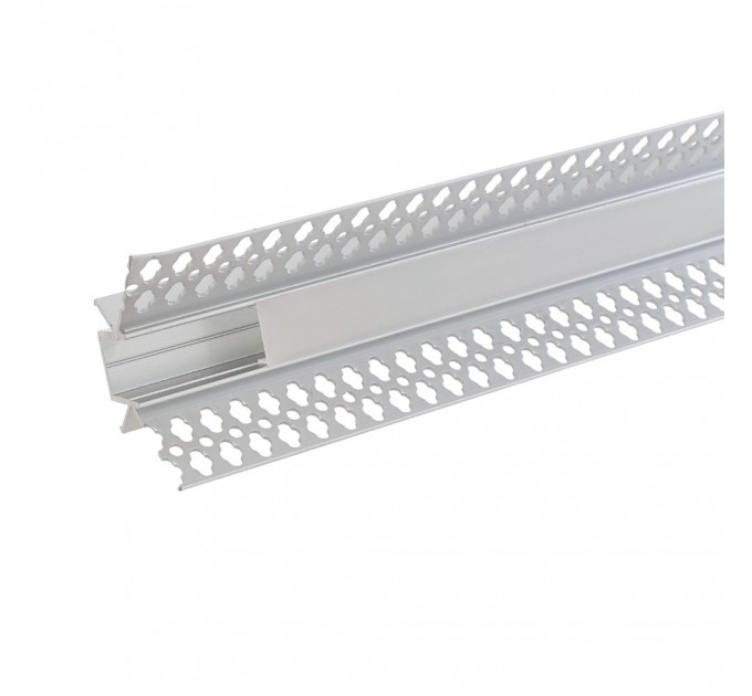LIGHTEX АЛУМИНИЕВ ПРОФИЛ ЗА LED ЛЕНТА 12MM ЗА ВГРАЖДАНЕ ВЪТРЕШЕН ЪГЪЛ 50ММ 25.3ММ - 3 М.С МАТИРАН РАЗСЕЙВАТЕЛ, КАПАЧКИ И ДЪРЖАЧИ LIGHTEX