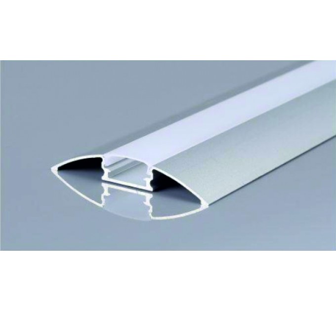 LIGHTEX АЛУМИНИЕВ ПРОФИЛ ЗА LED ЛЕНТА 8/10MM СЪЕДИНИТЕЛЕН 52ММ 7.8ММ - 2 М.С МАТИРАН РАЗСЕЙВАТЕЛ, КАПАЧКИ И ДЪРЖАЧИ LIGHTEX